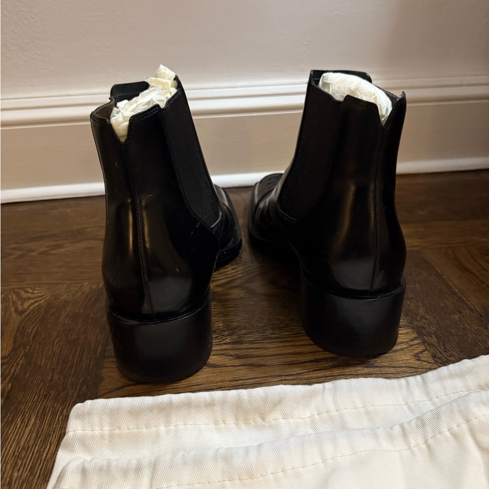 Fendi Black Leather Chelsea Boots - Picture 3 of 6